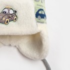 Комплект детский зимний "Тачки": шапка, шарф, объем головы 42-44см (3-6мес.), цвет микс - Фото 3