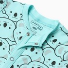 Комбинезон детский, цвет ментоловый, рост 86 см - фото 24261024