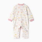 Комбинезон детский, цвет белый/котята, рост 86 см - фото 23516444