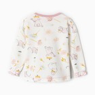 Лонгслив детский, цвет белый/котята, рост 74 см - фото 24261035