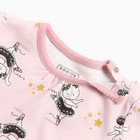 Лонгслив детский, цвет розовый/киса, рост 68 см - фото 23492142