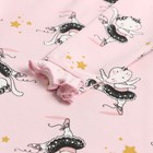 Лонгслив детский, цвет розовый/киса, рост 68 см - фото 23492143