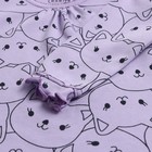 Лонгслив детский, цвет лиловый/котята, рост 74 см - Фото 3
