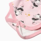 Боди детское, цвет розовый/котята, рост 68 см - фото 23516511