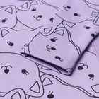 Боди детское, цвет лиловый/котята, рост 80 см - фото 23516538