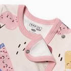 Боди детское, цвет кремовый/фрукты, рост 62 см - фото 23516545