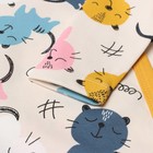 Боди детское, цвет кремовый/котята, рост 68 см - фото 23516570