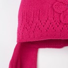 Комплект (шапка, шарф), малиновый, размер 50-52 см (3-4 года) - Фото 2