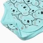 Боди детское, цвет ментоловый/коалы, рост 68 см - фото 23516611