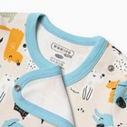 Боди детское, цвет кремовый/собачки, рост 74 см - фото 23516669