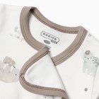 Боди детское, цвет белый/мишки, рост 74 см - фото 23516689