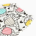 Ползунки детские, цвет белый/слоник, рост 68 см - фото 23492218