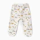 Ползунки детские, цвет белый/зайчики, рост 68 см - фото 23492227