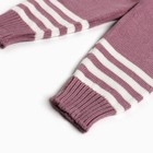 Комплект вязаный детский (джемпер, брюки), цвет лиловый, рост 86 - Фото 6