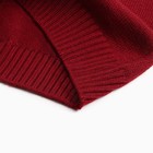 Комплект вязаный детский (джемпер, брюки), цвет бордовый, рост 74 - Фото 4