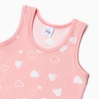 Комплект для девочки (Майка, трусы), цвет пудра, рост 98 см - Фото 2