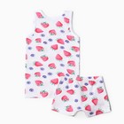 Комплект для девочки (майка, трусы), цвет малиновый, рост 110 см 9928923