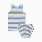 Комплект для мальчика (майка, трусы), цвет светло-голубой, рост 104 см - фото 23464299