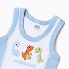 Комплект для мальчика (майка, трусы), цвет белый, рост 116 см - фото 25305761