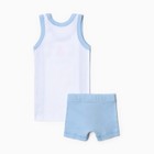 Комплект для мальчика (майка, трусы), цвет белый, рост 116 см - фото 25305763