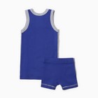 Комплект для мальчика (майка, трусы), цвет синий, рост 92 см - фото 23464400