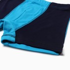 Комплект для мальчика (майка, трусы), цвет тёмно-синий, рост 128 см - фото 25417493