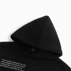 Комплект для мальчика (толстовка,брюки), цвет черный, рост 116 см - Фото 2