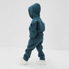 Комплект для мальчика (толстовка,брюки), цвет изумруд, рост 104 см - Фото 2