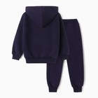 Комплект для мальчика (толстовка,брюки), цвет тёмно-синий, рост 110 см - фото 23464613