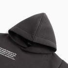 Комплект для мальчика (толстовка,брюки), цвет графитовый, рост 104 см - фото 23464633