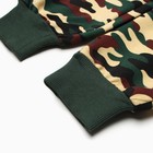 Брюки для мальчика, цвет тёмно-зеленый, рост 110 см - фото 25374754