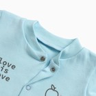 Боди детское, рост 56 см, голубое - фото 41465470