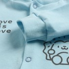 Боди детское, рост 62 см, голубое - фото 33633770