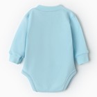 Боди детское, рост 62 см, голубое - фото 33633772