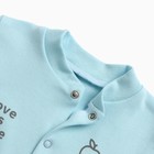 Комбинезон детский, цвет голубой, рост 74 см - фото 24702483