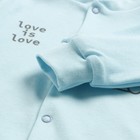 Комбинезон детский, цвет голубой, рост 74 см - фото 24702485