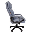 Кресло руководителя Chairman 505 экопремиум серый, пластик черный - Фото 3