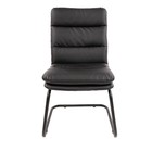 Кресло офисное для руководителя Chairman 919V, без подлокотников, на полозьях, экокожа, цвет чёрный - Фото 2