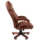Кресло руководителя Chairman 406 N экопремиум коричневое - Фото 3