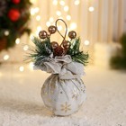 Шар пластик декор "Блеск рождества" снежинки, 8х12 см, микс - фото 10049926
