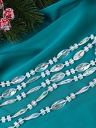 Бусы на ёлку «Лёд», овал, длина 2.7 м, d=9 мм, прозрачные перламутровые - Фото 2