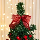 Искусственная ёлка настольная «Зимнее волшебство. Праздничная», 20×58 см, ПВХ ветки отгибаются - Фото 2