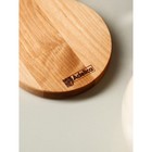 Менажница - тарелка деревянная Adelica «Снеговик», 25×15×1,8 см, берёза - фото 4395302