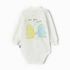 Боди детский, цвет молочный, рост 80 см - фото 23492523