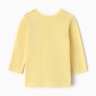 Лонгслив детский, цвет желтый, рост 80 см - фото 23492573