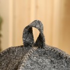 Шапка для бани с вышивкой "DRAGON", полушерсть - фото 44514814