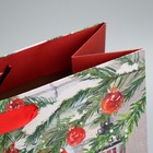 Пакет крафтовый вертикальный «Новогодний дом», L 31 × 40 × 11.5 см - Фото 8