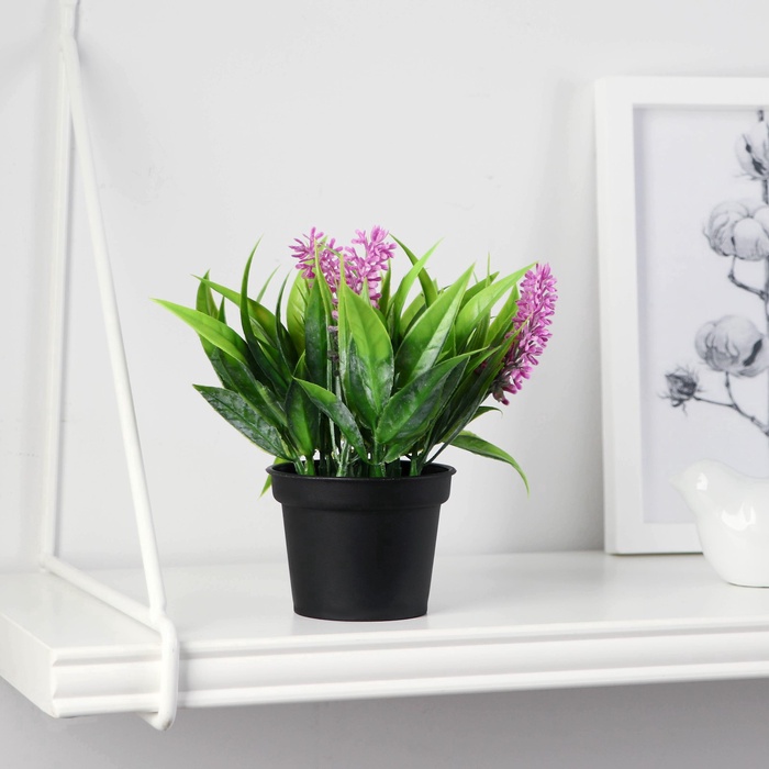 Искусственный цветок в горшке «Аллиум люкс», 7×12 см, МИКС - Фото 1