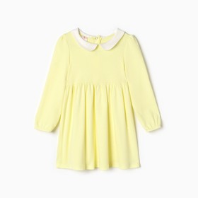 Платье для девочки «Малышка», цвет светло-жёлтый, рост 98 см