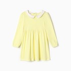 Платье для девочки «Малышка», цвет светло-жёлтый, рост 116 см - фото 320209513